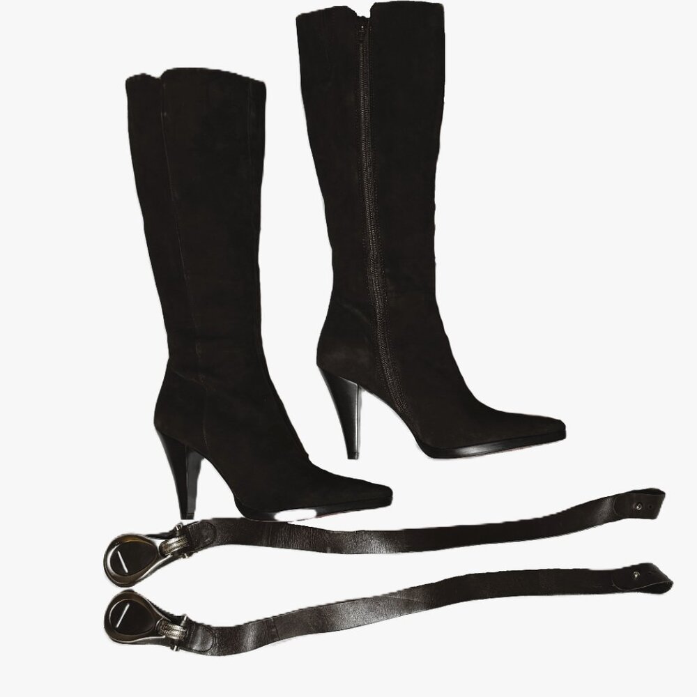 Antonio Melani Knee-High boots - Women's Size 8M - Original Buckles - Light Wear - Picture 8 of 9